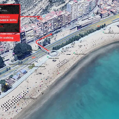 Centrico, Reformado, Frente A Playa De Alicante Y Piscina Exterior photo